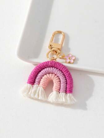 1 st söt regnbåge blomma väska Charm brudtärna gåvor Virkad