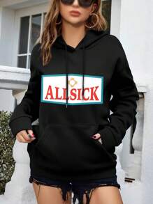 Allsick Albuquerque Anime Big Size Women Hoodie Hoodies For Women (New Mexico NM) - Black - View 1