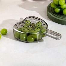 [1 Pacote] Cesta de Drenagem de Alça de Luxo Leve, Cesta de Rega para Cozinha, Domicílio, Sala de Estar, Fruteira Pequena Exquisita de Dupla Camada para Lavagem de Frutas