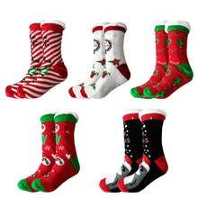 Unisex Christmas Plush Socks For Women And Men Pack Of 12 Pairs Wholesale Ye Store - 彩色 - 查看 1