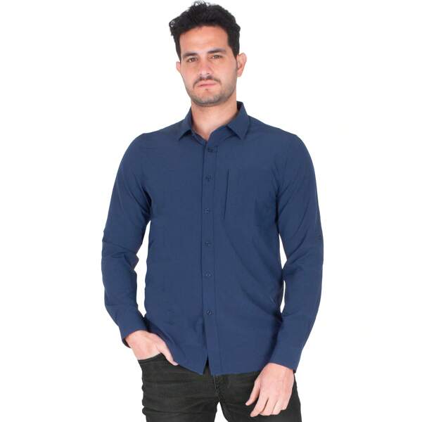 Generra | Camisa Casual Manga Larga para Hombre