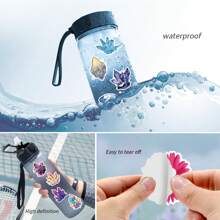 200PCS Crystal Stickers Vinyl Aesthetics Stickers Scrapbooking, Diary, Bumper, Skateboard, Water Bottle, Cartoon, Hard Hat, Car Stickers And Decals