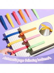 1PC Silicone Automatic Bookmark, A Unique Bookmark Page Holder Designed For Reading Enthusiasts, A Marker Clip Bookmark Reading Gift