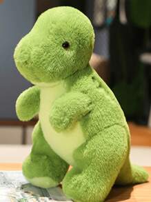 4 种款式卡通恐龙毛绒玩具柔软恐龙填充动物毛绒公仔可爱暴龙玩具长颈龙毛绒三角龙玩具娃娃可爱儿童礼物男孩生日礼物儿童主题派对用品家居装饰