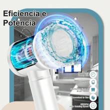 5 In 1 Cordless Electric Cleaning Brush Multipurpose Practical Cleaner For Kitchen Bathroom - 白色 - 查看 9
