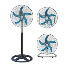 18 Inch 3 In 1 Metal Industrial Fan - Home Number Of Blades 5 Structure Color Black Blade Color Gray Diameter 18 Frequency 50hz Blade Material Metal - View 5