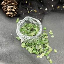 Natural Green Jade Pebbles 5-7mm, Aquarium Substrate Decoration, DIY Crafts, Flower Pot Filler Gifts Birthday Graduation