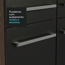 Cocina Integral Completa Modular Madesa Emilly 325cm Color Marrón/Negro 05 - Marrón y negro - Ver 7
