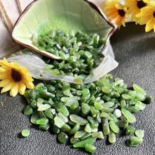 Natural Green Jade Pebbles 5-7mm, Aquarium Substrate Decoration, DIY Crafts, Flower Pot Filler Gifts Birthday Graduation