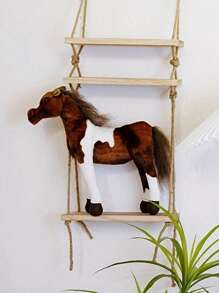 1pc, Simulation Horse Doll Plush Toys 30cm/11.8in, Ferghana Horse Huckle Horse Dapple Horse Lusama Horse Four Styles Stuffed Animals, For Halloween Thanksgiving Christmas New Year Valentine's Day Mother's Day Carnival Easter Gift,Horse Gift,Christmas Animals,Gift For Kids - Multicolor - View 13