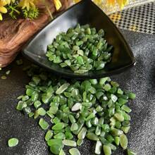 Natural Green Jade Pebbles 5-7mm, Aquarium Substrate Decoration, DIY Crafts, Flower Pot Filler Gifts Birthday Graduation