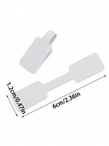 500-100pcs/Set Jewelry Price Tags Stickers, Square Label Pricing Self-Adhesive Blank Tags For Rings, Necklaces, Earrings Price Identification Rectangular Labels, Suitable For Easter, Halloween, Christmas, Thanksgiving, Mother's Day