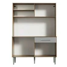 Cocina Integral Modular Madesa Life 120cm Marrón/Gris - Marróm y Gris - Ver 10