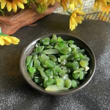 Natural Green Jade Pebbles 5-7mm, Aquarium Substrate Decoration, DIY Crafts, Flower Pot Filler Gifts Birthday Graduation