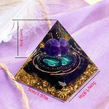 Collection des douze constellations, Pyramide Orgone, Bélier, Vierge, Taureau, Cancer, Capricorne, Sagittaire, Lion, Poissons, Gémeaux, Verseau, Balance, Scorpion, cristaux, outil de méditation Pyramide Orgone, décoration pour la maison, cadeau pour Thanksgiving, Noël, anniversaire