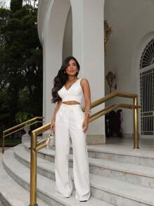 Conjunto Alfaiataria Sensoriale Feminino top e calça