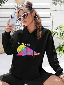 South Park Inspired 'Stan Darsh' 90s Ladies Sweatwomen Hoodies - Eric Cartman Design - Black - View 1
