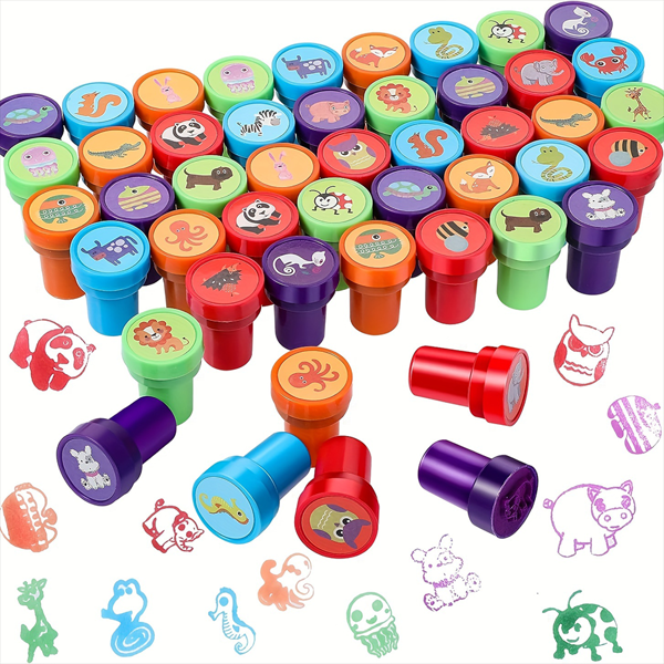 26 Sets Of Lovely Animal Stamps - Ideal For Educators, Celebrations, And Handmade Projects - Made Of Plastic(26Pcs Pattern Random),Back To School