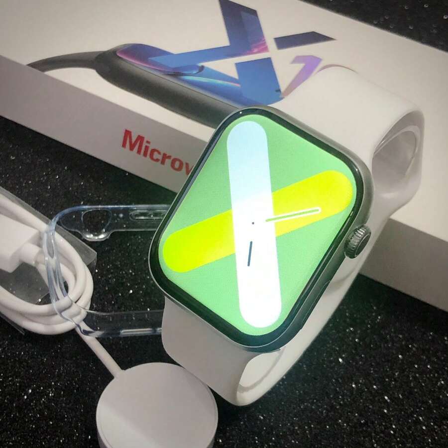 Smarwatch S10 Microwear Series 10 Smart Watch CHAT GPT Dynamic Island 48mm Compass Release Date 2025 - 白色 - 查看 1