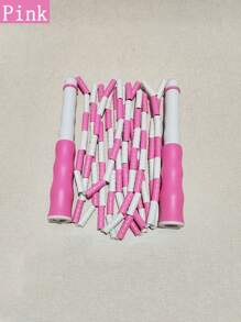 1pc Adjustable Bamboo Segment Jump Rope, Colorful Skipping Rope For Beginners, Fitness Exercise Speed Jumping Rope With Signature Space