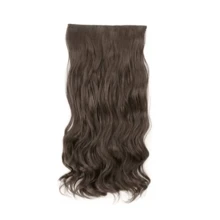Premium Fiber Wavy Tic Tac Clip-In 70cm Similar To Human Hair - màu nâu - Xem 2