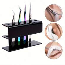 Acrylic Eyelash Extension Holder Organizer Rack, Storage Shelf For Lash Tweezers, Make-Up Tools, No Power Required - Multicolor - View 6