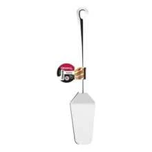 Kit 5 Utensilios De Cozinha Aco Inox Concha Escumadeira Espatula Vazada Colher Arroz Espatula Bolo