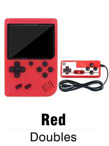 1pc Handheld Game Console With 400 Nostalgic Classic Retro Games Portable Mini Russian Old-Fashioned Handheld Gaming Console Supports Double-Player Game Handles Support TV Connection Rechargeable Holiday Gift For Husband And Boyfriend