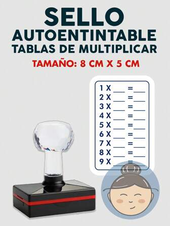SELLO AUTOENTINTABLE PARA LAS TABLAS DE MULTIPLICAR