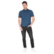 Generra | Men's Polo Shirt With Trim - Blue - View 3