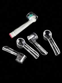 4pcs Plastic Electric Toothbrush Head Cover, Portable Toothbrush Head Box, Reusable Toothbrush Head Protector Cap, Suitable For Travel, Camping, Home Dust Prevention, School Toothbrush Holder, Replacement Cover Cap For Toothbrush Head