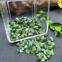 Natural Green Jade Pebbles 5-7mm, Aquarium Substrate Decoration, DIY Crafts, Flower Pot Filler Gifts Birthday Graduation