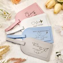 Tag Personalizada para Bagagem, Tag de Bagagem de Couro Personalizada, Tag de Viagem, Presente de Viagem, ID de Mala, Tag de Mochila, Presente para Casal, Lembrancinhas de Festa, Presente para Ela