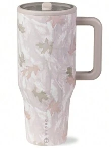 hydrojug Traveler 32 Oz/40 Oz Water Bottle With Handle & Flip Straw - Fits In Cup Holder, Leak Resistant Tumbler-Reusable Insulated Stainless Steel & Rubber Base - Gifts For Women & Men,