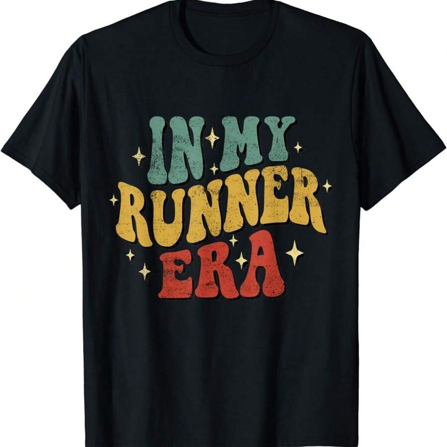In My Runner Era Funny Running Marathon Retro Groovy Vintage Gift Unisex T-Shirt