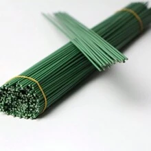 50pcs Handmade Flower Stem Rose Fake Flower Stem Rose Carnation Making Material No. 2 Flower Pole Wire DIY Flower Branches Gifts Birthday Graduation,Fake Plants