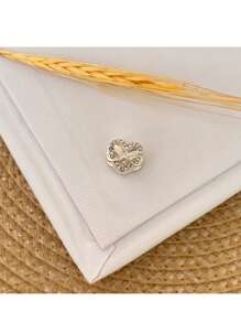 Infinity Heart Separator Charm Plated In 925 Silver - 無色 - 查看 2