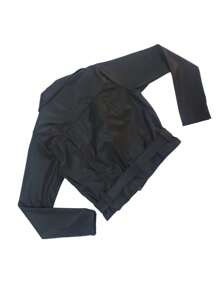 Chamarra de vinipiel ligera - Negro Mate - Ver 10