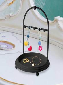 Multi-Tier Vertical Plastic Jewelry Display Stand For Necklaces & Pendants - 3D Organizer Box, Lightweight Store Showcase Or Home Storage Solution
