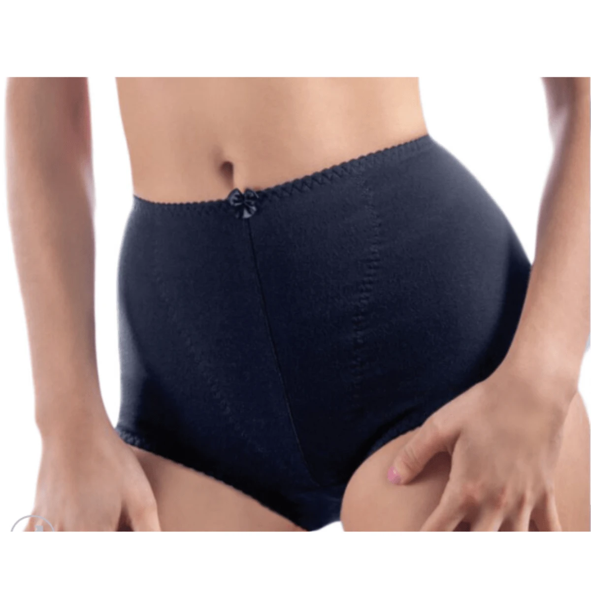 Yoliss Model 616-A Front Reinforcement Girdle Panties - Black - View 1