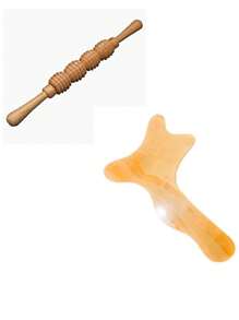 Kit 6 Piezas Maderoterapia Reafirmar Masajeador Corporal - Naranja Coral - Ver 2