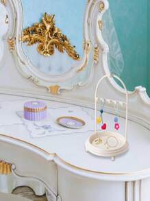 Multi-Tier Vertical Plastic Jewelry Display Stand For Necklaces & Pendants - 3D Organizer Box, Lightweight Store Showcase Or Home Storage Solution
