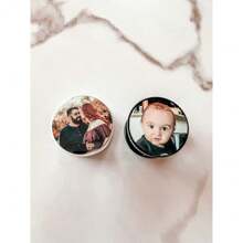 Personalized Phone Grip | Photo Phone Grip | Phone Grip Holder | Custom Photo Phone Grip - Black - View 2