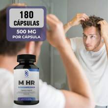 NAIMA Men's Hair - Multivitamin - Hair, Beard And Moustache - Men's Hair - 500mg - 180 Capsules.- Hydrolyzed Collagen, Biotin, Hydrolyzed Keratin, L-Lysine Vistaminas And Minerals - Natural Ingredients - 無味 - 查看 10