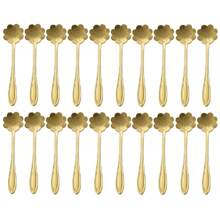 2/8/20pcs Luxury Stainless Steel Heart, Rose, Cherry Blossom, Cosmos Flower Shaped Coffee Spoon, Stirring Spoon, Dessert Spoon, Suitable For Home, Kitchen, Restaurant, Hotel, Holiday Party, Festival Gift Back To School