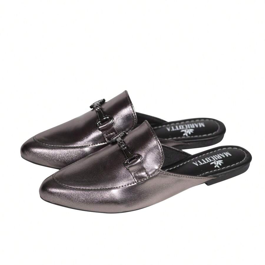 Comfortable Elegant Flat Mule Easy Pants Maricotta - Onix - Xem 1