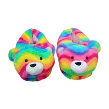 Pantuflas de oso para niños (unitalla 18 - 22.5) calzado de interiores para el hogar, divertido diseño, ideal regalo para niños - Multicolor - Ver 4