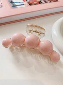 3pcs Faux Pearl Hair Clips (Slight Scratches Or Abrasions On The Faux Pearls Are Normal For Plastic Products) Valentine's Day