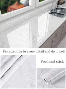 1 Piece Of Multi-Color Marble Pattern Self-Adhesive Kitchen Sticker, Waterproof, Oil-Proof, Suitable For Walls, Stoves, Countertops, Cabinet Renovation, Table Renovation, Bathroom Sink, Marble Wall Stickers.