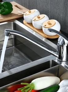 1PC Modern Kitchen Sink Tap With 360 Rotation & Hot/Cold Controller Multifunctional Kitchen Tap Contemporary Kitchen Sink Tap Set